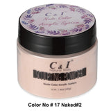 C&I Acrylic Powder, Color # 17, 3 D Nail Flower, Sculpting Nail Powder, 1.4 oz, 40 g