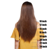 S-noilite Clip in Human Hair Extensions Clip in Blonde Hair Full Head 8 Pieces/Set Long length Straight Very Soft Style Real Silky for Beauty 18 Inch 100g (#27 Dark Blonde)