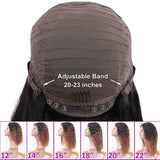 Seelaak 4x4 Lace Closure Wigs Human Hair Curly Wigs 1b Glueless Silky 20Inch Pre Plucked with Baby Hair Jerry Curl Wigs for Black Women (20inch & Free Wig Cap)