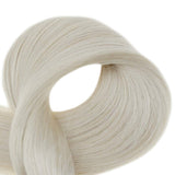 RUNATURE U Tip Hair 40g 16 Inches Color 800 White Blonde Hair Extension Keratin U Tip Hair Fusion Human Hair 50 Strands 0.8g per Strand for Women