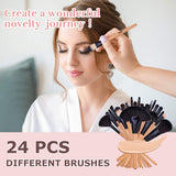 Makeup Brushes Set, 24 PCs, Make Up Foundation Eyebrow Eyeliner Blush Cosmetic Concealer Brushes, Makeup Brush Set Professional Bamboo Handle,Cosmetics Brushes Kit With Bag