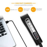 Professional Hair Clippers, MANLI Cordless Hair Trimmer for Men Kids, Hair and Beard Trimmer sets with LCD Display, Titanium Ceramic Blade, 3-Speed fine-tuning, USB Charging Cable