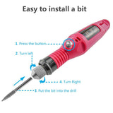 MICPANG Pen Shape Electric Nail Drill Manicure Filer Kit Nail File Nail Polish Machine set with 6 Acrylic Gel Remover Pedicure Tools Nail Art