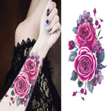 8 sheets Waterproof Temporary Tattoos Water Transfer Flower Stickers Beauty Health Body Arm Art women girl female sexy Makeup