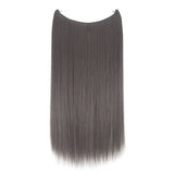 22-24 inches Invisible Wire No Clips in Synthetic Hair Extensions Secret Fish Line Hairpiece
