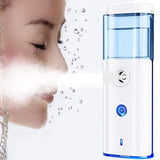 Nano Facial Mister, 2pcs Handy Cool Facial Mist 20ml Toner Pure Milk Automatic Mist Sprayer, Moisturizing & Hydrating for Skin Care, Makeup, Eyelash Extensions, USB Rechargeable