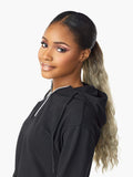 Sensationnel INSTANT UP & DOWN Half Wig Wrapped Ponytail Loose Curly Style with Volume Easy Styling Heat Resistant Synthetic Fiber Pony Wrap Sleek Finish - UD 7 (T2/27)