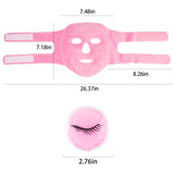 3 PCS Reusable Ice Face Eye Packs for Women Hot/Cold Compress Facial Packs with Gel Beads, Cold Packs, Stress Relief, Puffy Eyes, Dark Circles(Pink)