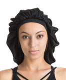 Large Satin Silk Bonnet Sleep Cap – Luxurious Fabric,Premium Elastic Band