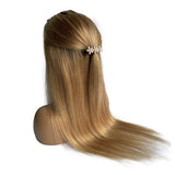 Ombre Lace Front Wig Human Hair 150% Density Silky Straight 1B27 Brown Lace Closure Wigs for Black Women 4x4 Lace Frontal Wig Full Ends Bleached Knots 12"