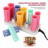 Professional Electric Heated Roller Curling Roll Hair Tube No Hair Injury Charging Type Hair Styling Tool