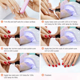WELTEAYO Gel Nail Polish, Gel Nail Polish Set with Base Coat, Glossy & Matte Top Coat 23 Pcs Gifts Box kit, Soak Off UV/LED Gel Starter Kit, Glitter Nail Art Starter Kit Beauty Gifts Set