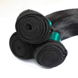 Lizourey Hair Brazilian Virgin Hair Straight Hair One Bundle 10inch 100% Unprocessed Virgin Human Hair Extension Weave Weft Natural Black Color (100+/-5g)/bundle Can be Dyed and Bleached