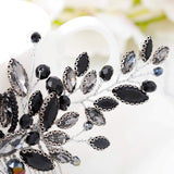 Yean Decorative Black Hair Comb Baroque Rhinestones Hair Accessories Headpiece for Women and Girls