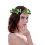 Christmas Wedding Flower Crown Boho Bridal Flower Wreath Babies Breath Hair Crown Headpiece