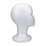 Foraineam 2 Pack 12 Inch Styrofoam Head Female Foam Wig Head Mannequin Manikin Cosmetics Model Head Wigs Display Glasses Hats Hairpieces Stand