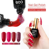 40PC Gel Nail Polish Set Soak Off LED U V Colorful Manicure Nail Art Design