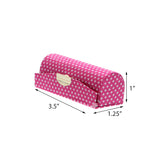 Mix Polka Dot Lipstick Case With Mirror Purse Holder Set of 6