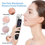 Janolia Blackhead Remover, Pore Vacuum Cleaner with LCD Display and 6 Suction Head, Blackhead Extractor Tool for Blackhead, Whitehead, Acne Removal