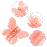 24 Pieces Mini Butterfly Hair Clips Butterfly Hair Claw Clips Colorful No-slip Claw Jaw Hair Clip Clamp for Girls Ladies Women Hair Accessories (Transparent Pattern)