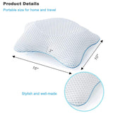 Non Slip Bath Pillow, Luxury Spa Bathtub Head & Neck Rest Support, Permeable Quick Drying Air Mesh Tub Pillow with 4 Large Suction Cups, Whirlpool, Jacuzzi & Standard Tubs, Soft and Relaxing