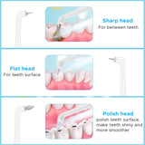 Electric Dental Calculus Remover, TUMPLIK Tooth Polisher Tartar Scraper with 3 Adjustable Modes Professional Teeth Cleaning Kit - 3 Replaceable Clean Heads, Mouth Mirror