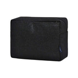Black Glitter NGIL Large Cosmetic travel Pouch