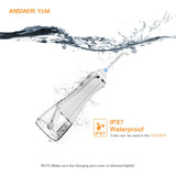 ANSWER Y&M Cordless Water Flosser, 300ML Water Pick Teeth Cleaner 40 Days Battery Life Portable IPX7 Waterproof Dental Oral Irrigator Home & Travel for Braces and Bridges Care