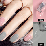 JOSLOVE Gel Nail Polish Kit 6 Colors Gel Nail Kit Nail Set Nude Grey Pink Gel Polish with Manicure Tools (408 Gel Nail Polish Kit)