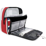 XLING Toiletry Bag British Union Jack Flag Stripe Wash Gargle Bag Travel Portable Cosmetic Makeup Brush Case with Hanging Hook Organizer for Women Men