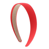 1 Satin Headband - Set of 6 - Red