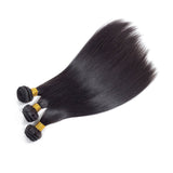 10A Brazilian Virgin Straight Hair 3 Bundles 14" 16" 18" Virgin Straight Human Hair Bundles 100% Unprocessed Remy Hair Bundles Natural Color