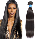 Cranberry Hair Peruvian Virgin Straight Hair One Bundle 100% Unprocessed Human Hair Extention Nature Black Color 100G/Bundle (18)