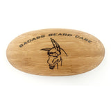 Badass Beard Care Beard Brush for Men - 100% Pure Boars Hair Bristles, Lightweight Bamboo Handle, Perfect Size for a Beard