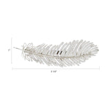 Crystal Zircons Hair Clips Clear Bridal Hair Barrettes Sparkling Simple Feather Design – Wedding Birthday Valentines Day Gifts Head Wear Hairpins for Women and Girls