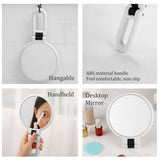 15x Magnifying Handheld Mirror ,Travel Folding Hand Held Mirror,Double Sided Pedestal Makeup Mirror with 1/15x Magnification