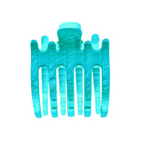 Marbelized Claw Clip Hair Jaw-Teal