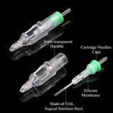 Tattoo Machine Pen Kit - Yuelong Rotary Tattoo Machine Gun with Wireless Tattoo Power Supply 20pcs Tattoo Needles Cartridge Black Tattoo Grip Tape Wrap Tattoo Gloves Tattoo Ink Caps for Tattoo Kits