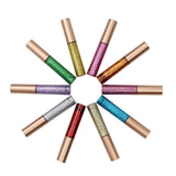 10 Colors Liquid Glitter Eyeliner, Metallic Shimmer Glitter Eyeshadow, Long Lasting Waterproof Sparkling Eyeliner Eye Shadow