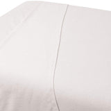 ForPro Premium Flannel Flat Sheet – Wrinkle-Resistant Massage Sheet - White