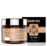 THE MAN COMPANY Beard Wax for men, Mustache Wax - Natural Beard Styling Balm (1.7 oz) - Beeswax based Beard Balm with Argan Oil, Geranium - Moisturizing, no Itchy Beard, Frizz Control - Paraben Free