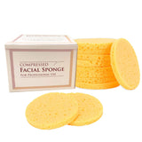 100% Natural Cellulose Compressed Facial Sponges - 50 Count