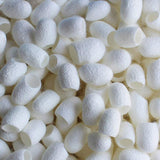 Lurrose 100pcs Natural Organic Silk Cocoon Ball for Facial Cleaning Whitening Exfoliator