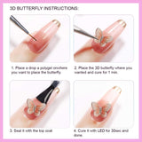 SXC Cosmetics P-05 Polygel Nail Kit with UV Lamp Butterfly Series Jelly Translucent 10 Colors 15ML Nail Extension Gel All-in-One Nail Enhancement Starter Gel Builder Nail Technician Set