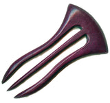 Baerreis Hair Fork 3 Prong Ursula Style Purple Heart Wood