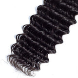 10A Brazilian Deep Wave Hair Bundles 24 Inch 100% Unprocessed 1 Bundle Deep Wave Hair Weave Bundles Deep Curly Human Hair Bundles Natural Color