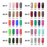 Arte Clavo 15ml Varnish Soak Off UV Led Nail Gel Polish Nail Art Salon Set 25 of 4 Colors