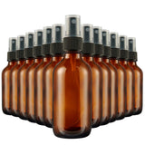 2Oz Glass Spray Bottles 30 Pack, Hoa Kinh Small Amber Mist Spray Bottles, 2 Ounce Empty Refillable Containers