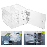 8 Layer False Eyelash Extension Display Box, Acrylic Eyelash Storage Case Eyelash Extension Graft Tool Eyelash Adhesive Pallet Holder False Eyelash Organizer Tool