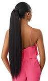 Outre PRETTY QUICK Salon-Quality Ponytail Straight Long Bulk-Free Wrap Around Pony Sleekest Finish Secure High Heat Resistant Synthetic - JUMBO KINKY STRAIGHT 30" (1B)